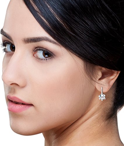 Boucles D'Oreilles Pendantes Argent 925/1000 - Oxyde De Zirconium - Bijoux Femme Neuf Avec Étiquettes